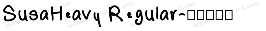 SusaHeavy Regular字体转换